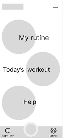 Low fidelity wireframes of Alzheimer's Companion app